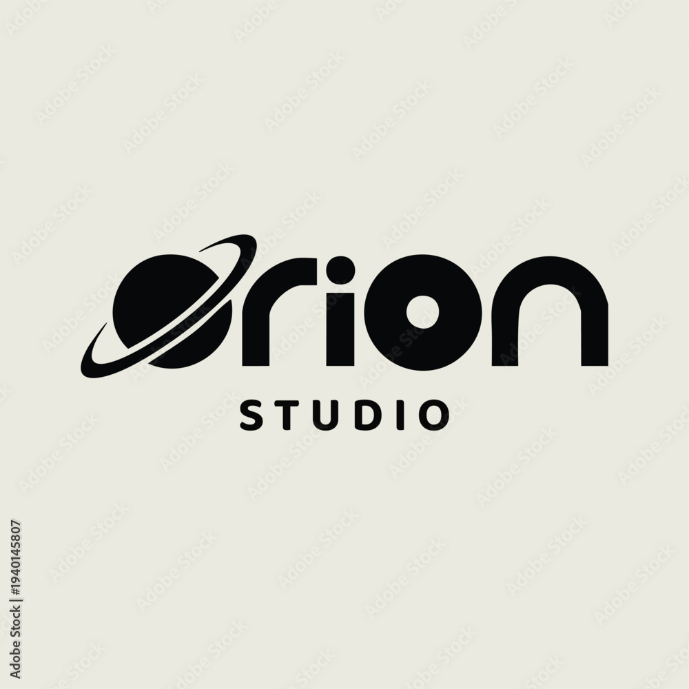 Obraz premium Logo for orion studio research center organization