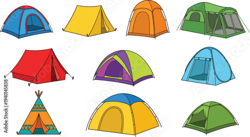 Colorful Tents for Camping and Outdoor Adventures