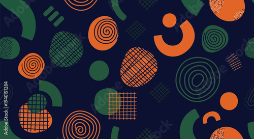 Trendy halftone collage grunge abstract background texture with retro halftone dots and distressed artistic style for graphic design