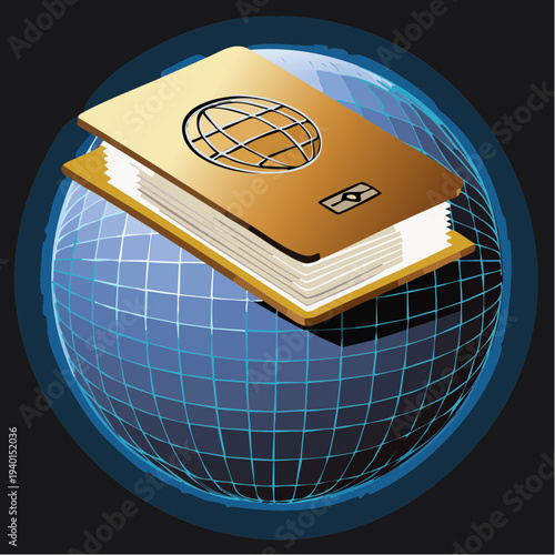 International passport document for global travel and citizenship.