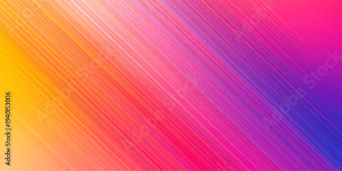 This bright abstract wallpaper features a digital gradient of colorful diagonal lines and a rainbow texture for an artistic vector backdrop design
