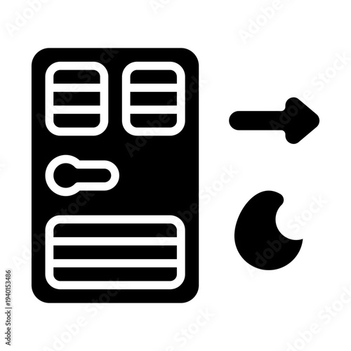 Emergency Door Solid Icon