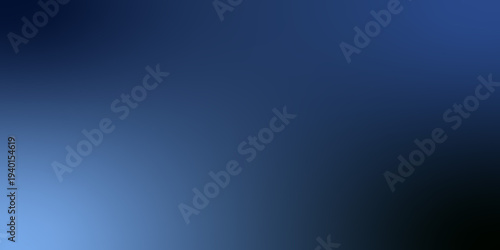 Quadro su tela Abstract dark blue gradient background with soft light leaks.
