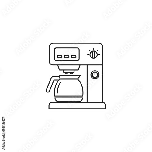 Modern Automatic Coffee Maker for Fresh Brewed Coffee at Home or Office