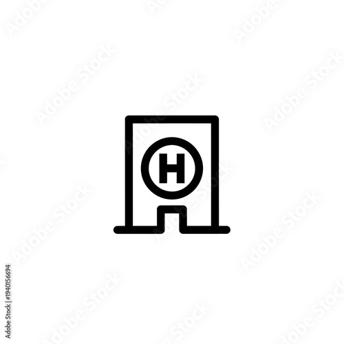 Modern Bus Stop Shelter with Clear Signage and Urban Setting