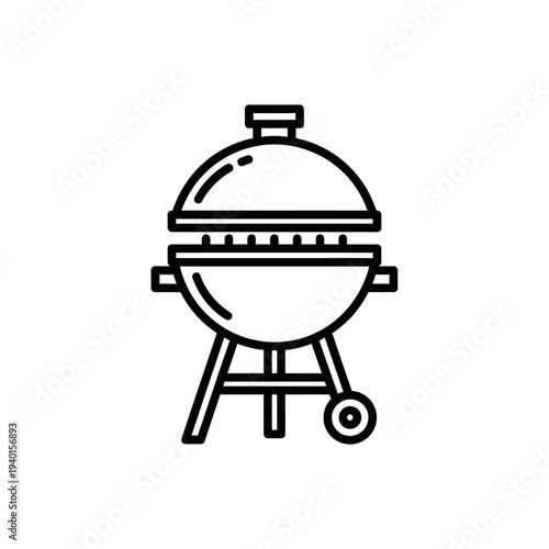 Modern Charcoal Grill for Outdoor Barbecues and Cooking Enthusiasts