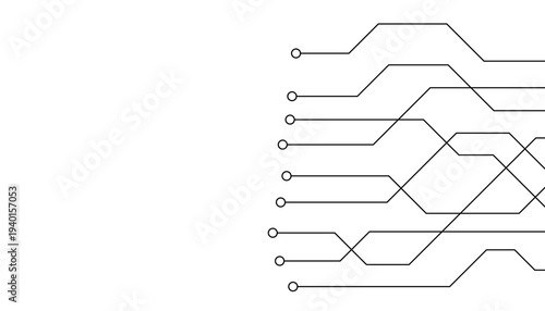 Abstract futuristic circuit board Illustration, Circuit board with various technology elements. Circuit board pattern for technology background. Vector illustration