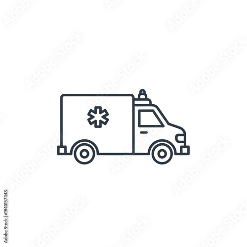 Modern Emergency Medical Ambulance Vehicle for Rapid Response