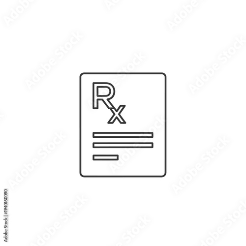 Modern Prescription Medicine Document with Medical Filing System for Healthcare Professionals