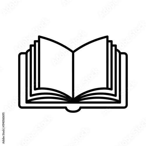 Open Book Illustration with Multiple Pages for Reading and Learning