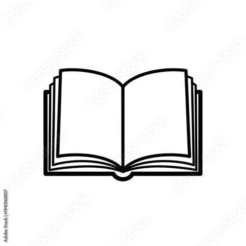 Open Book with Pages Fanned Out, Illustrating Reading and Literature Themes