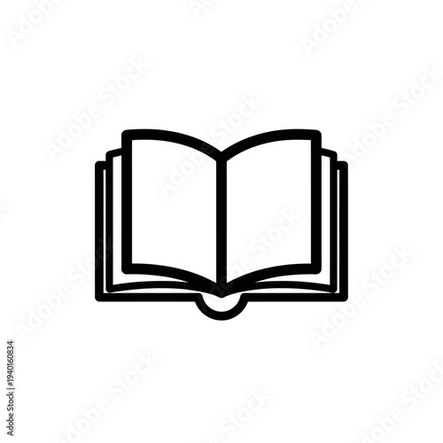 Open Book Vector Illustration for Reading and Knowledge Sharing
