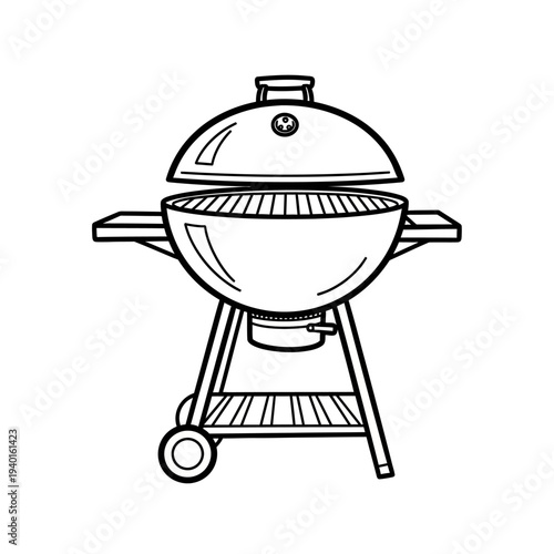 Professional Charcoal Grill for Barbecue Cooking and Outdoor Gathering