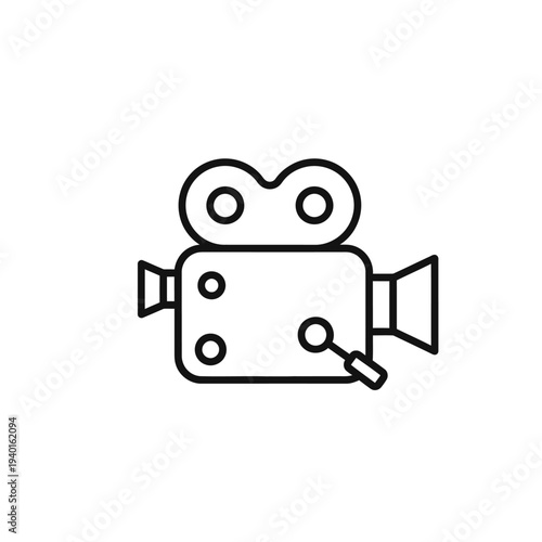 Professional Illustration of a Vintage Film Camera for Creative Visual Content