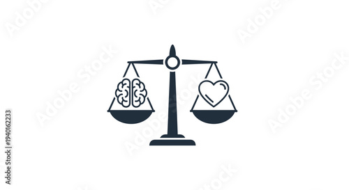 Balance between heart and brain.