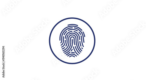 Fingerprint icon symbolizing identity and security.