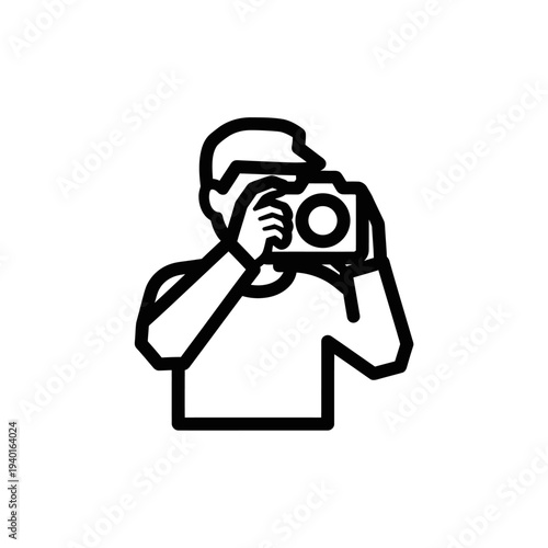 Professional Photographer Holding Camera Taking Artistic Photos
