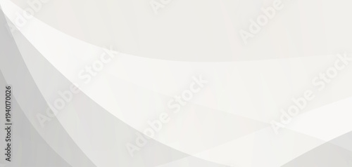 Abstract white and gray geometric curve background with soft gradients. template layout poster, banner, flyer , magazine.