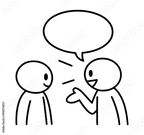 Stick Figure Communication Illustration Drawing