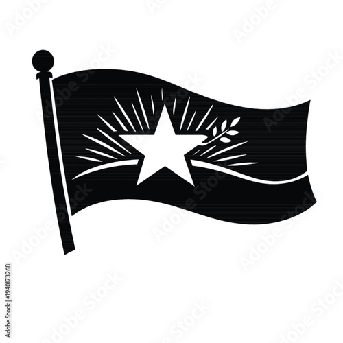 “Festive Music and Dance Celebration Black Silhouette Vector” 