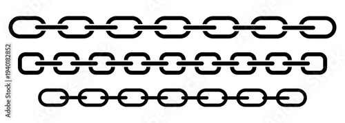 Chain icon set