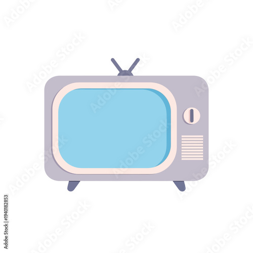 television set with rounded screen frame