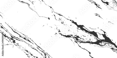 Black ink and white paint splashes create a liquid grunge texture with a wave shape and ink drop pattern for a clean vector illustration design