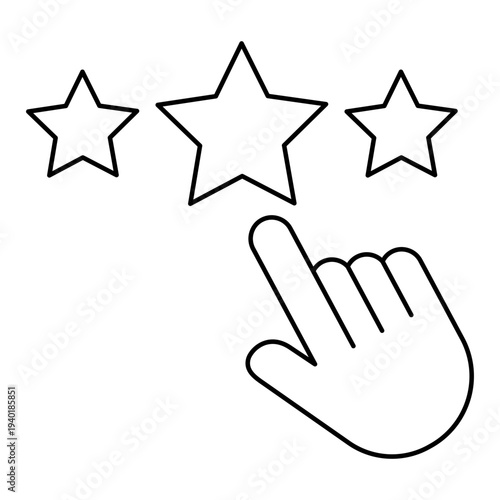 Customer review rating icon