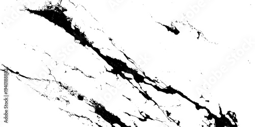 A grungy black ink splat design features a textured paint splatter pattern and dirty spray stains on a liquid drip border vector illustration