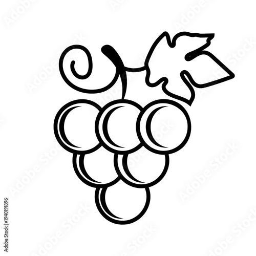 Grapes line icon