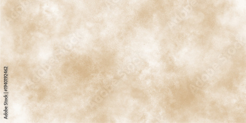 Brown background with watercolor texture grunge painted on border, Abstract background featuring soft, light watercolor washes,  Old grunge textures. White background illustration,
