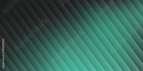 Abstract background Soft green light on dark background