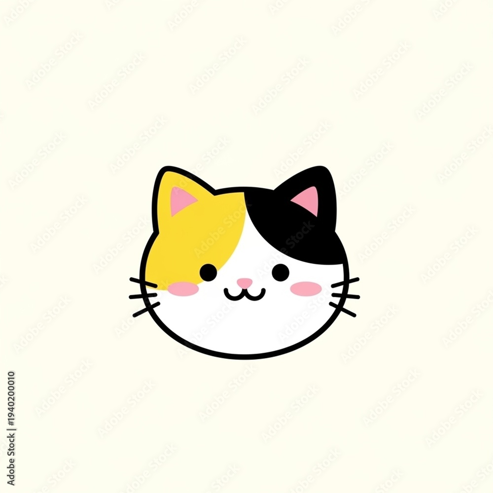Fototapeta premium cartoon, sun, animal, illustration, design, vector, yellow, face, character, icon, art, summer, smile