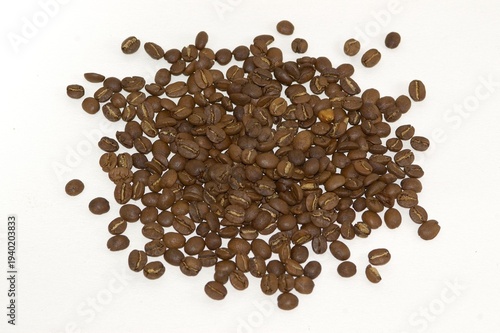 Roasted brown coffee beans for delicious coffee
