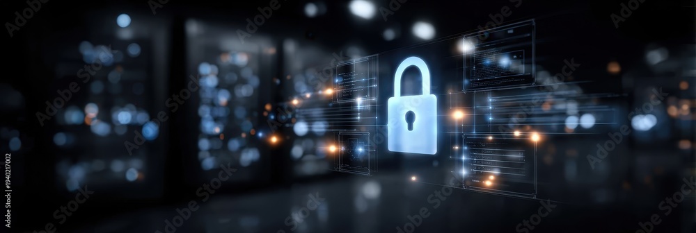 Obraz premium Robust system monitoring and surveillance ensure that access to the storage server and its backup remains fully encrypted.
