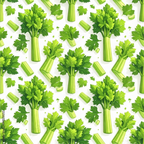 A set of fresh herbs featuring organic parsley and dill branches with green leaves as a healthy raw vegetable ingredient for seasoning or garnish