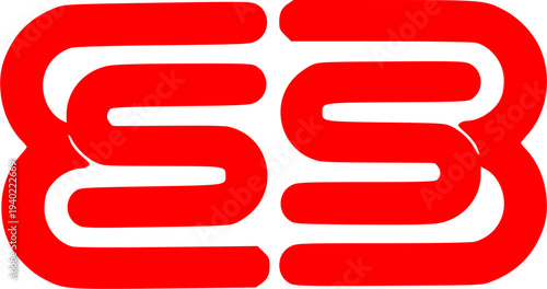 The clean, flat design aesthetic makes it ideal for corporate branding, technology startups, or creative agencies seeking a strong, balanced visual identity.