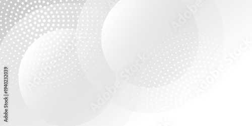 A minimalist abstract background featuring overlapping curves and circular shapes in various shades of gray, creating a smooth gradient and subtle depth