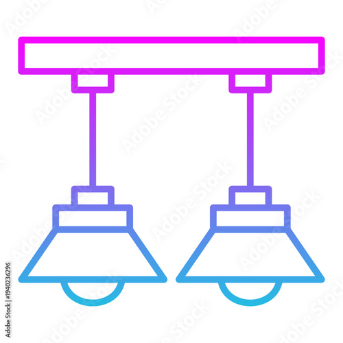 Ceiling lamp Icon