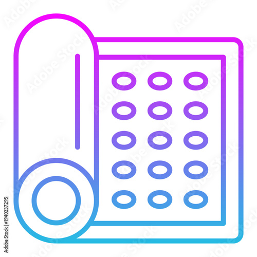Yoga mat Icon
