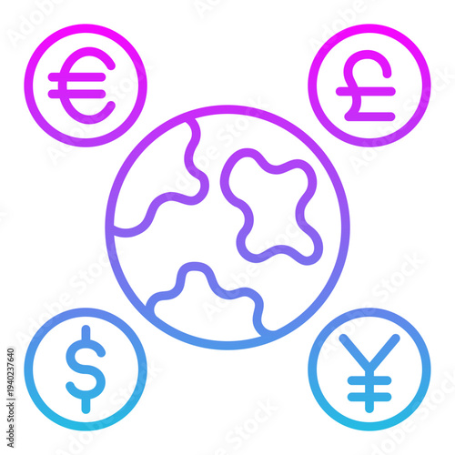 Global currency Icon
