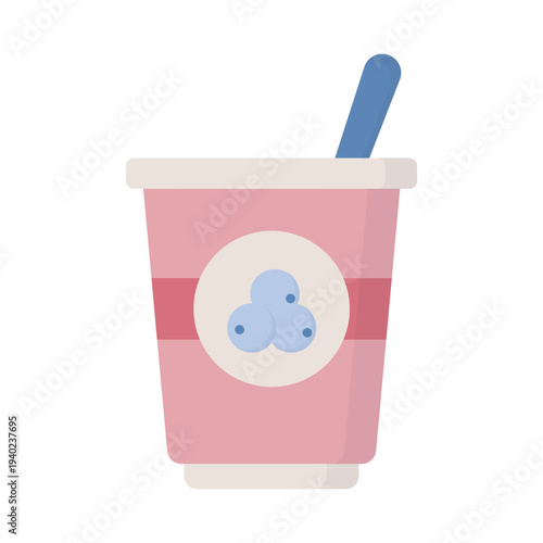 yogurt vector illustration on a white background