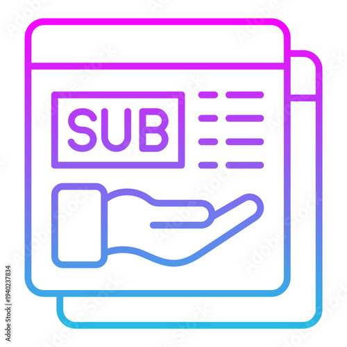 Subscription model Icon