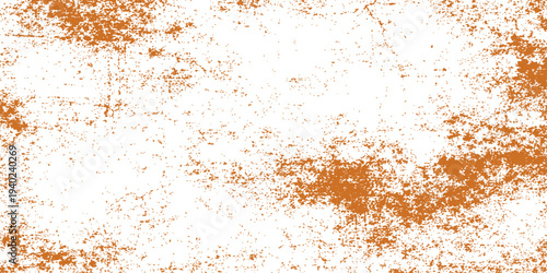 A vintage brown grunge background features a heavily textured surface of old rusty metallic iron with a rough aged pattern on an antique dirty stone wall