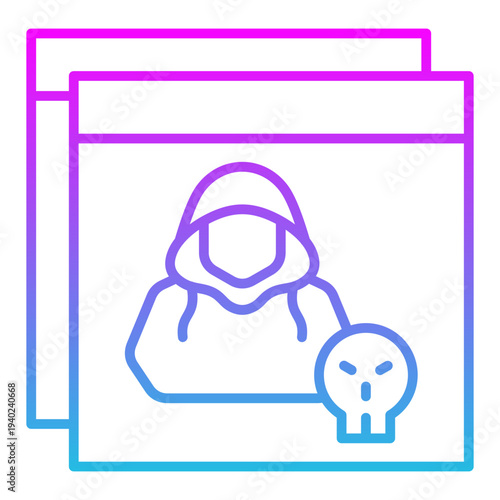 Online hacking Icon