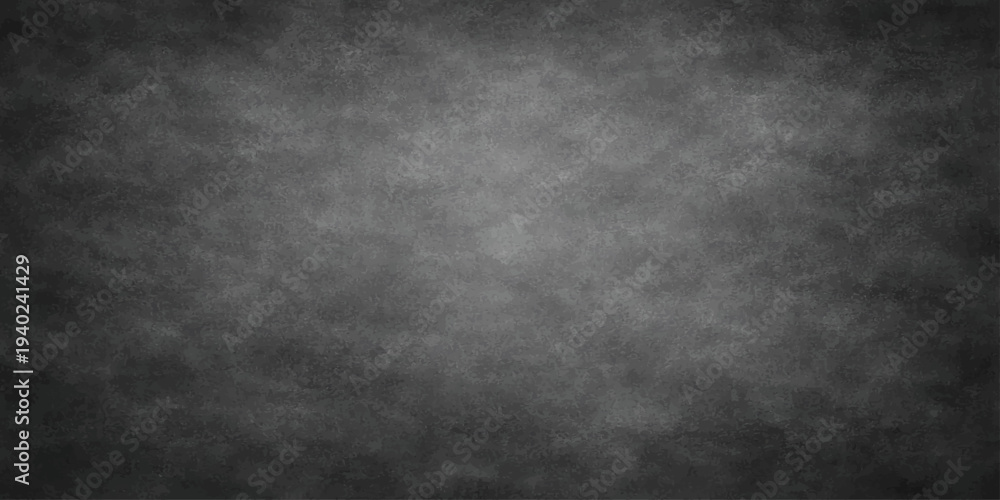 Obraz premium A dark vintage grunge background featuring a textured black and white stone wall with a weathered grey paper pattern for a blank dirty chalkboard design