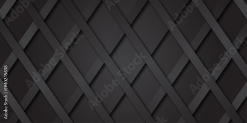 Black metal geometric square pattern texture background design.