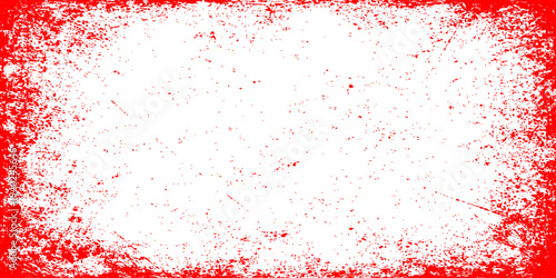 Red abstract grunge background featuring paint splatters and ink bubbles in a textured blood red vector illustration design for a decorative Christmas backdrop or wallpaper