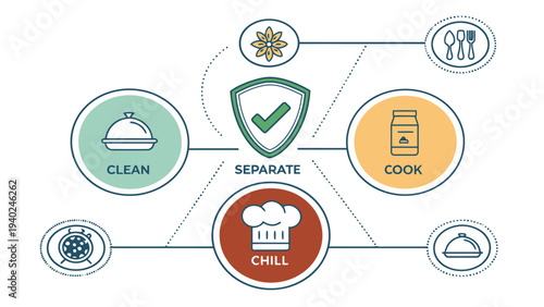 Food safety guidelines for handling and preparation