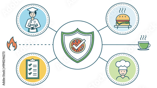 Food safety certification and quality control in restaurants